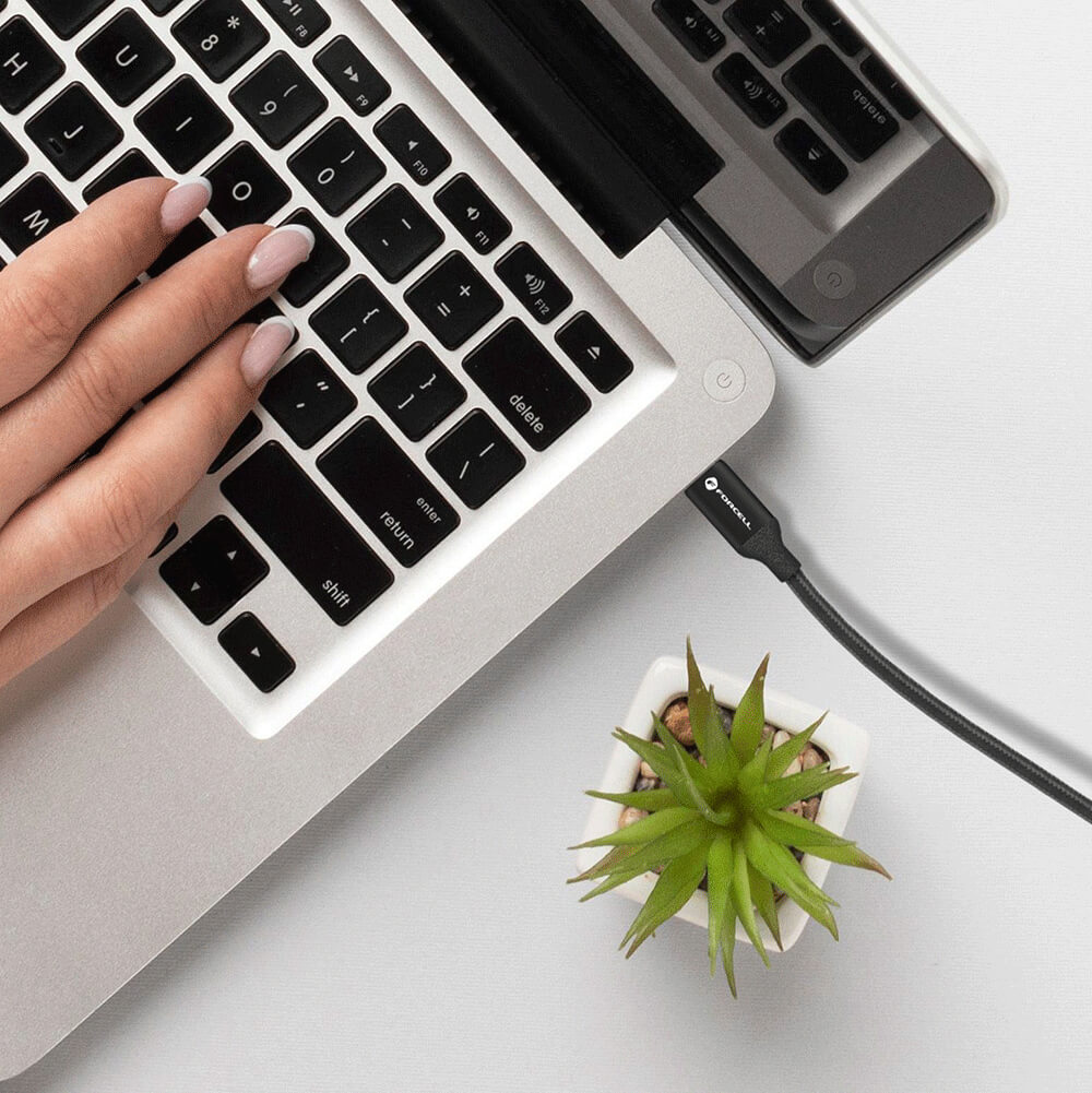 Forcell FORCELL USB-C till USB-C kabel QC4.0 PD100W / 4K / 20Gbit/s 1m