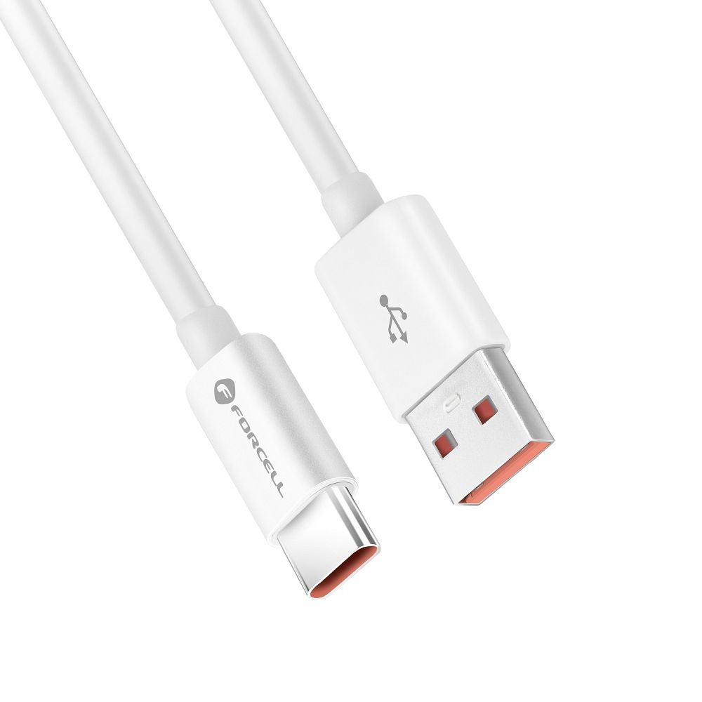 Forcell FORCELL USB-C till USB-A kabel QC4.0 3A/20V 60W C336 1m vit