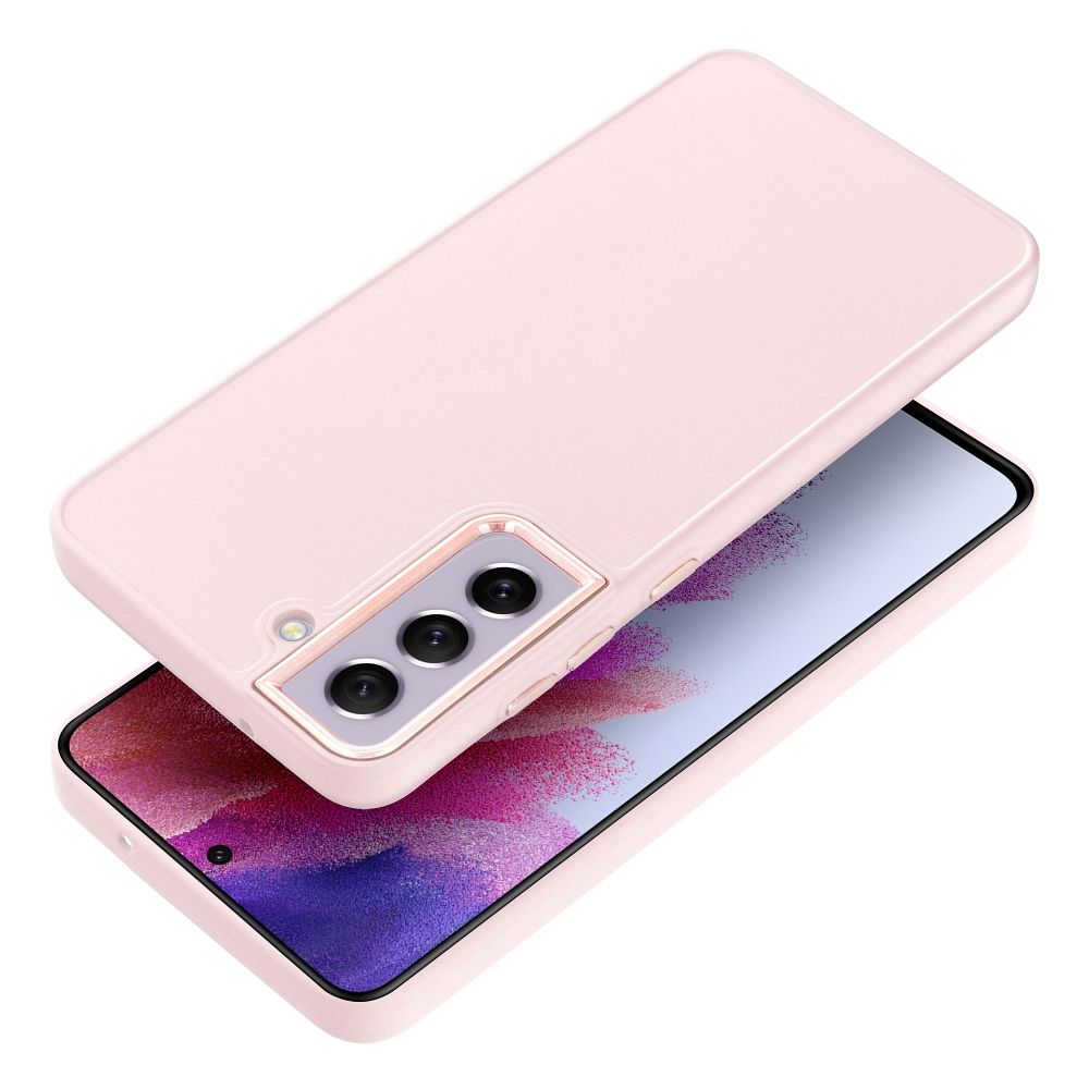 OEM FRAME Skal för Samsung S21 FE i pulverrosa