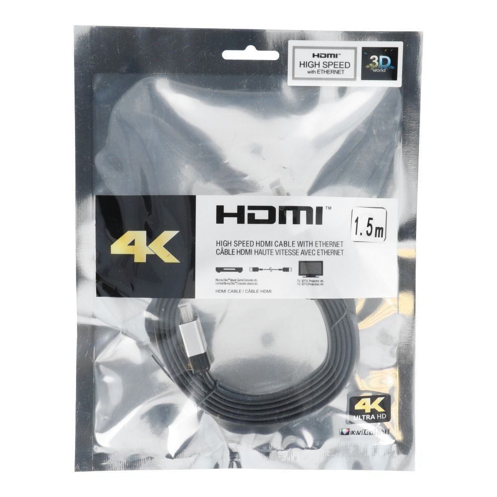 OEM Kabel HDMI High Speed Cable med Ethernet ver. 2.0 1,5m