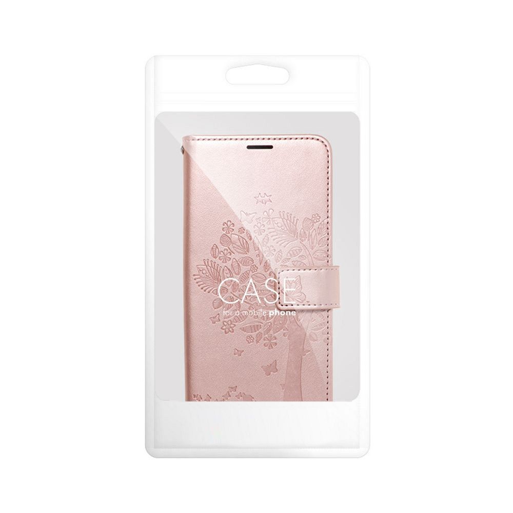 OEM MEZZO plånboksfodral för Samsung A34 5G trä roséguld