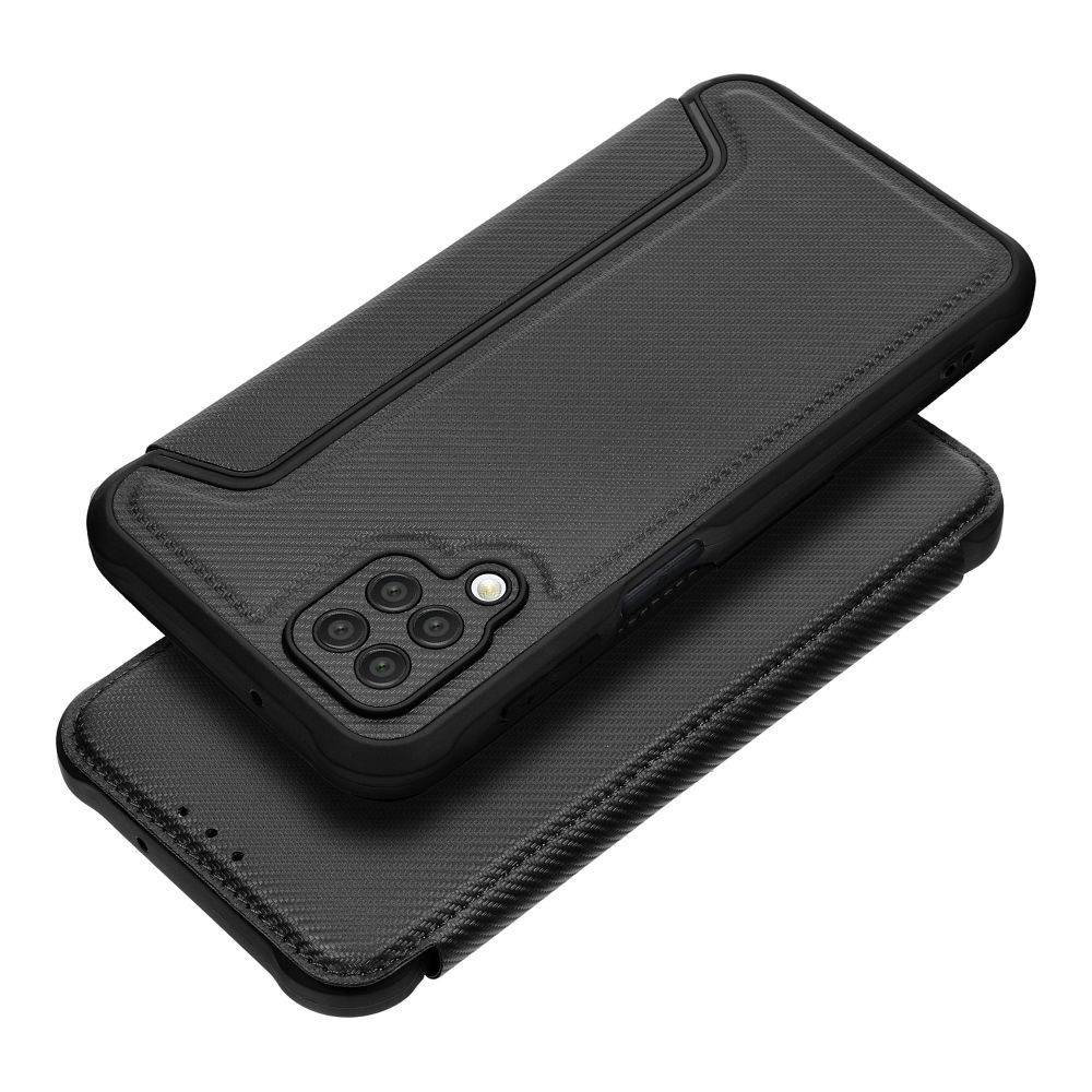 OEM PIANO fodral för Samsung A12 svart