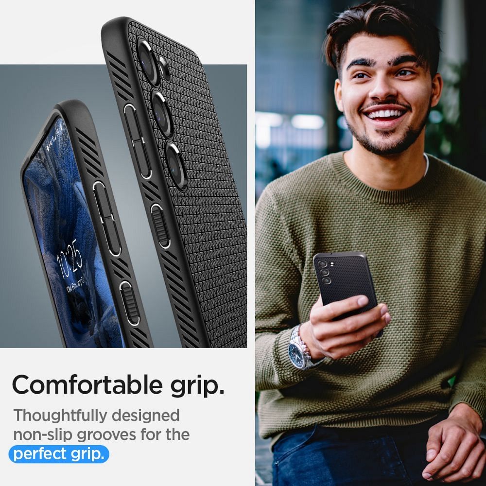 Spigen Spigen Liquid Air för Samsung S23 PLUS mattsvart