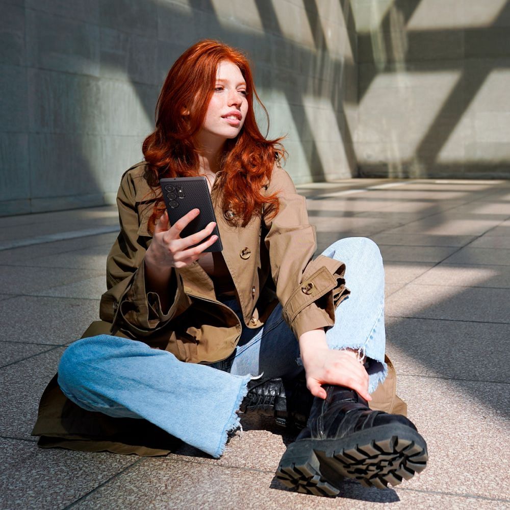 Spigen Spigen Mobilskal till Galaxy S23 Ultra Liquid Air - Matt Svart