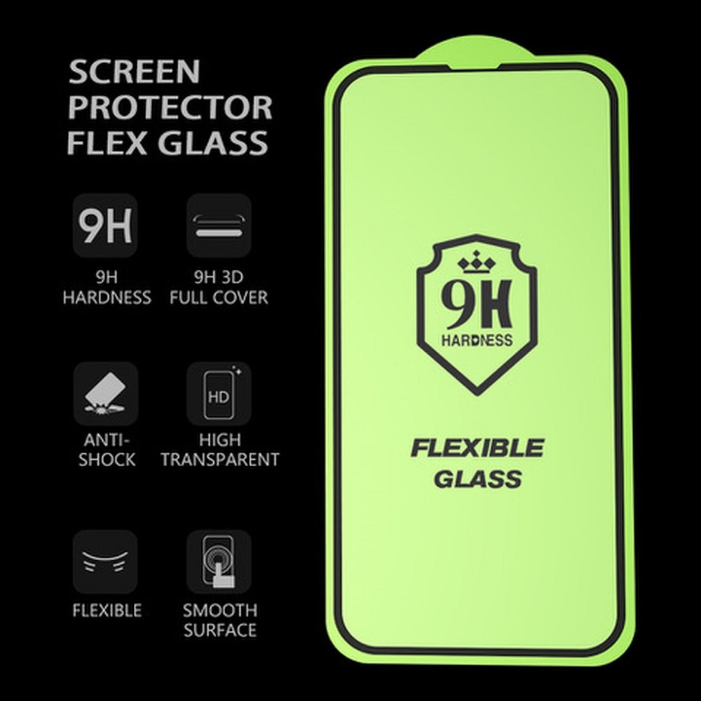 Bestsuit Bestsuit 5D Flexibel Hybrid Glas iPhone 12 Pro Max - Svart