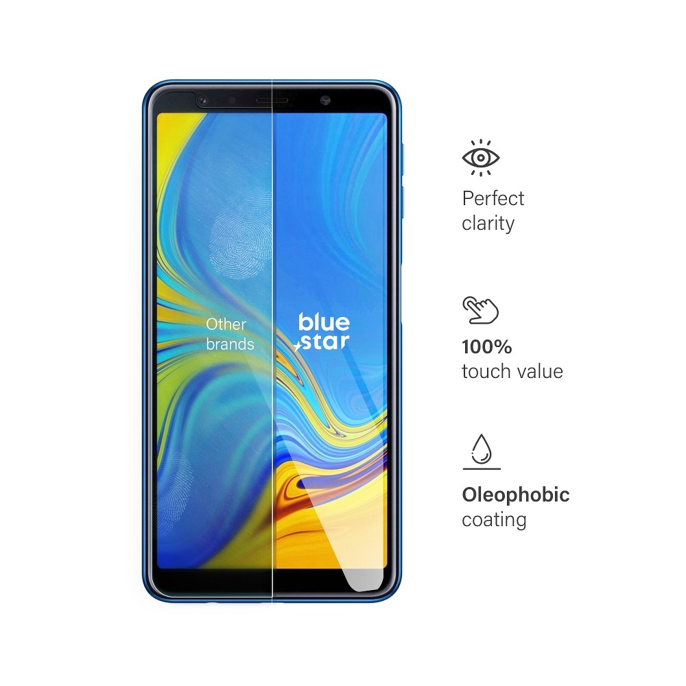 Blue Star Blue Star Härdat Glas Skärmskydd till Samsung A7 2018