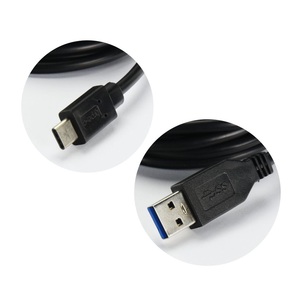 OEM USB-C till USB-C kabel 3.1 / 3.0 HD2 2m Svart