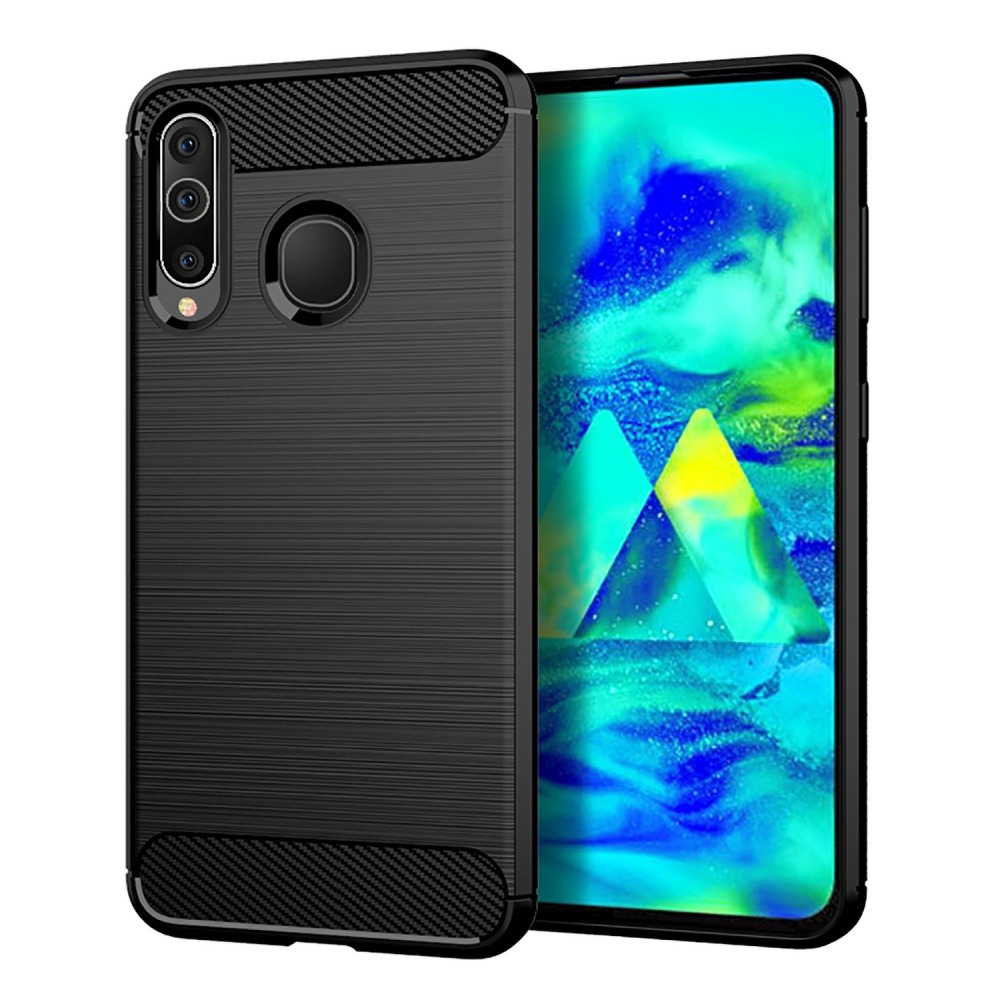 OEM CARBON skal till Samsung Galaxy A20S Svart