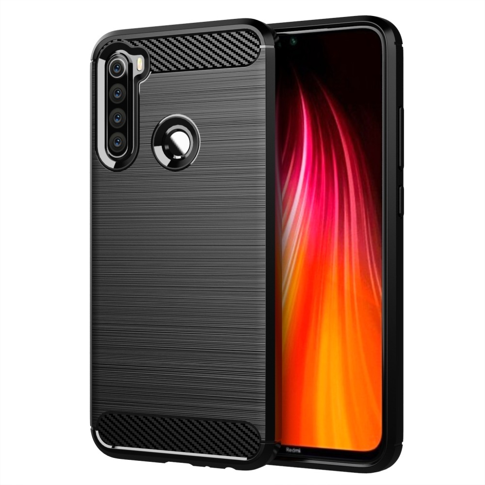 Forcell CARBON skal till XIAOMI Redmi Note 8T Svart