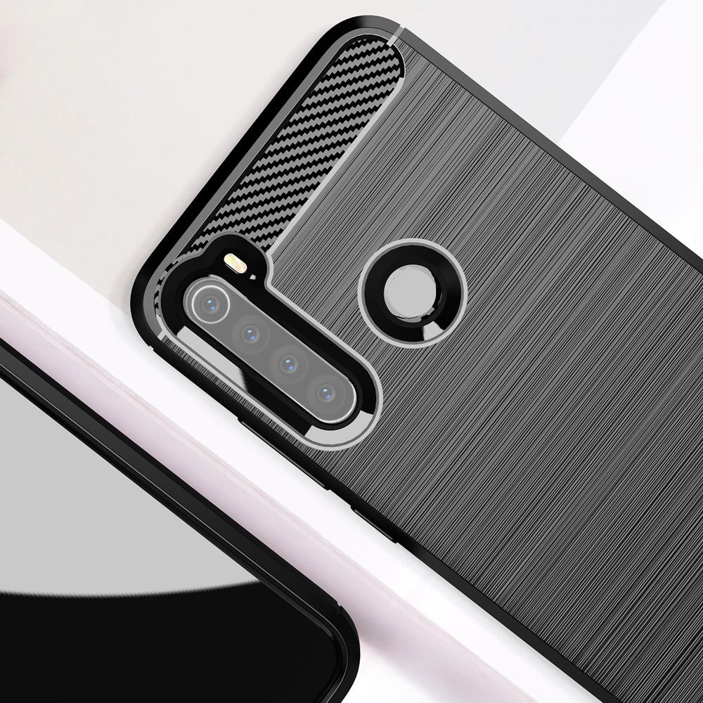 Forcell CARBON skal till XIAOMI Redmi Note 8T Svart