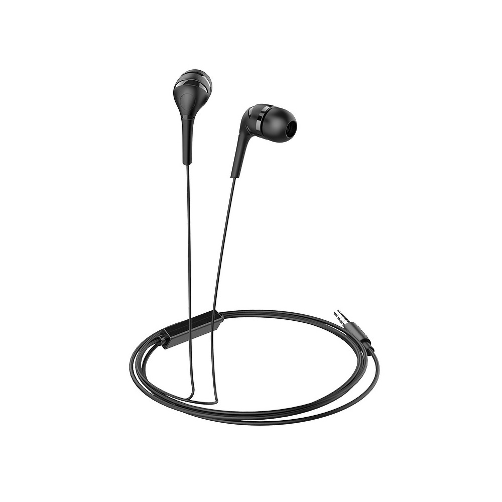 Hoco HOCO earphones Drumbeat universal med mic M40 Svart
