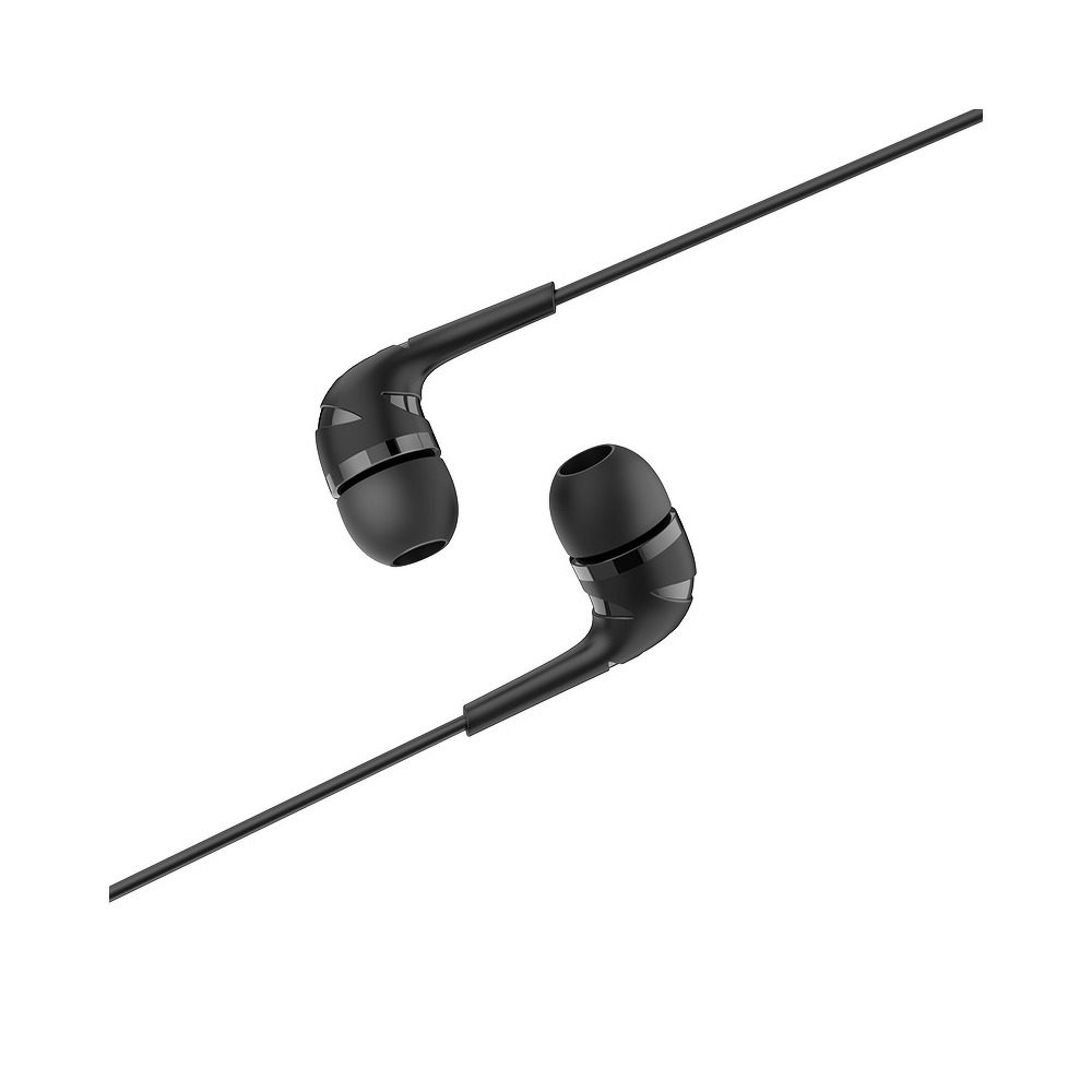 Hoco HOCO earphones Drumbeat universal med mic M40 Svart