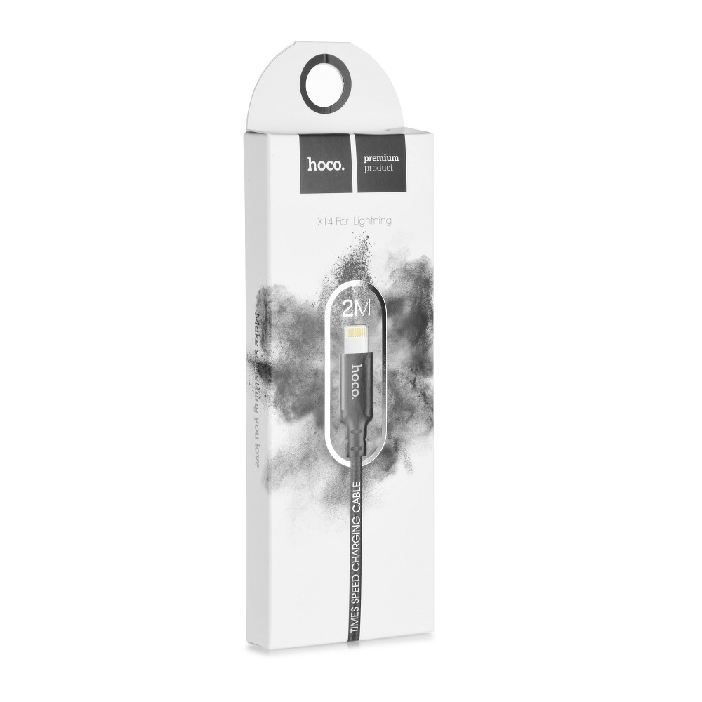 Hoco HOCO snabbladdning USB-A till Lightning kabel X14 2m -Svart