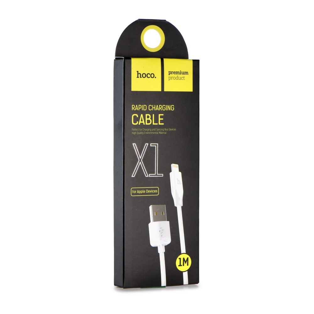 Hoco HOCO speed till iPhone Lightning 8-pin charging Kabel X1 Vit