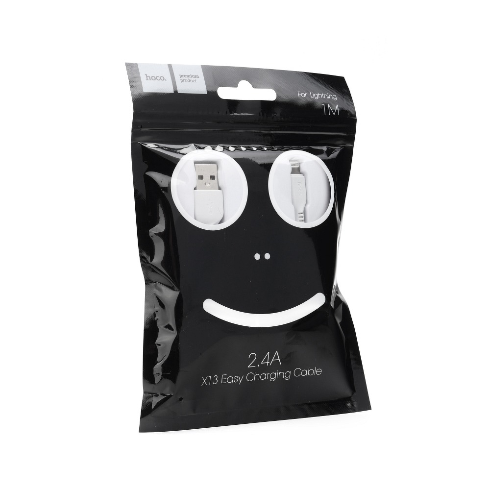 Hoco HOCO X13 USB-A till Lightning kabel 1m - Vit