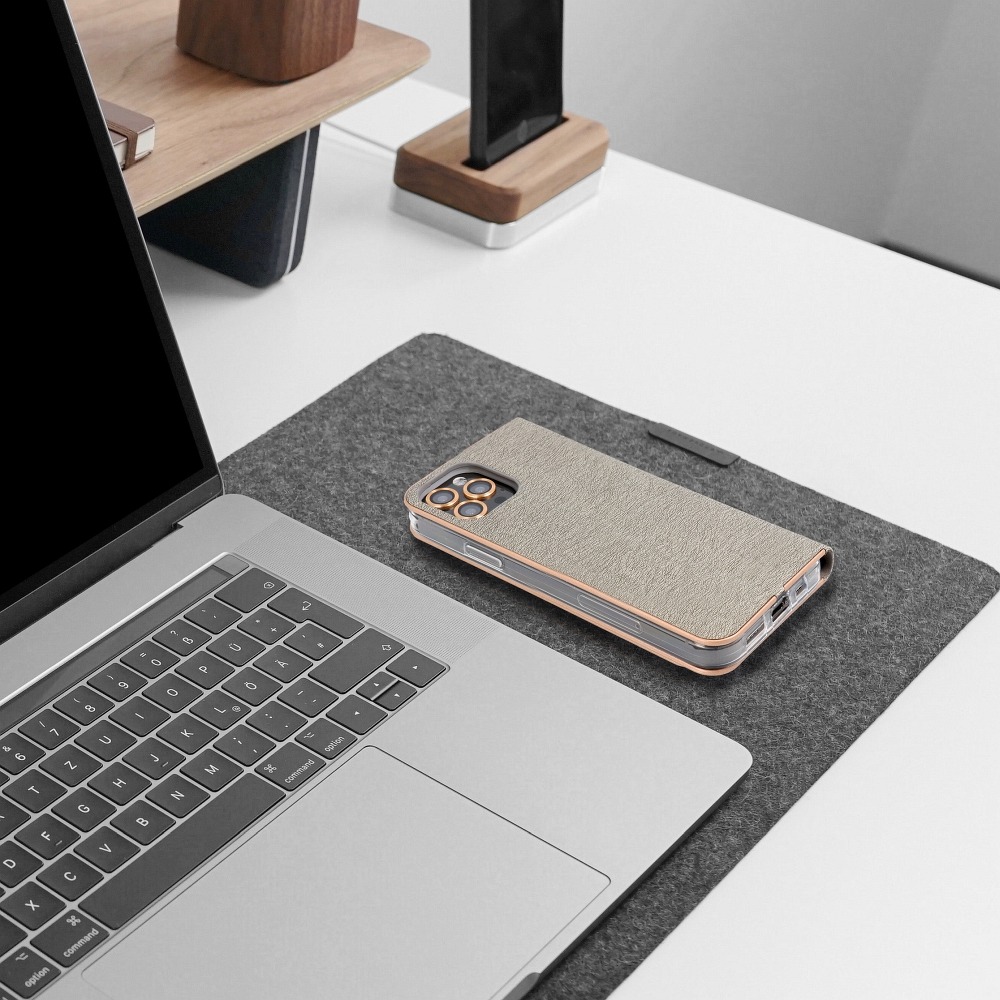 Forcell Forcell LUNA Guld fodral till Samsung Galaxy A21s silver