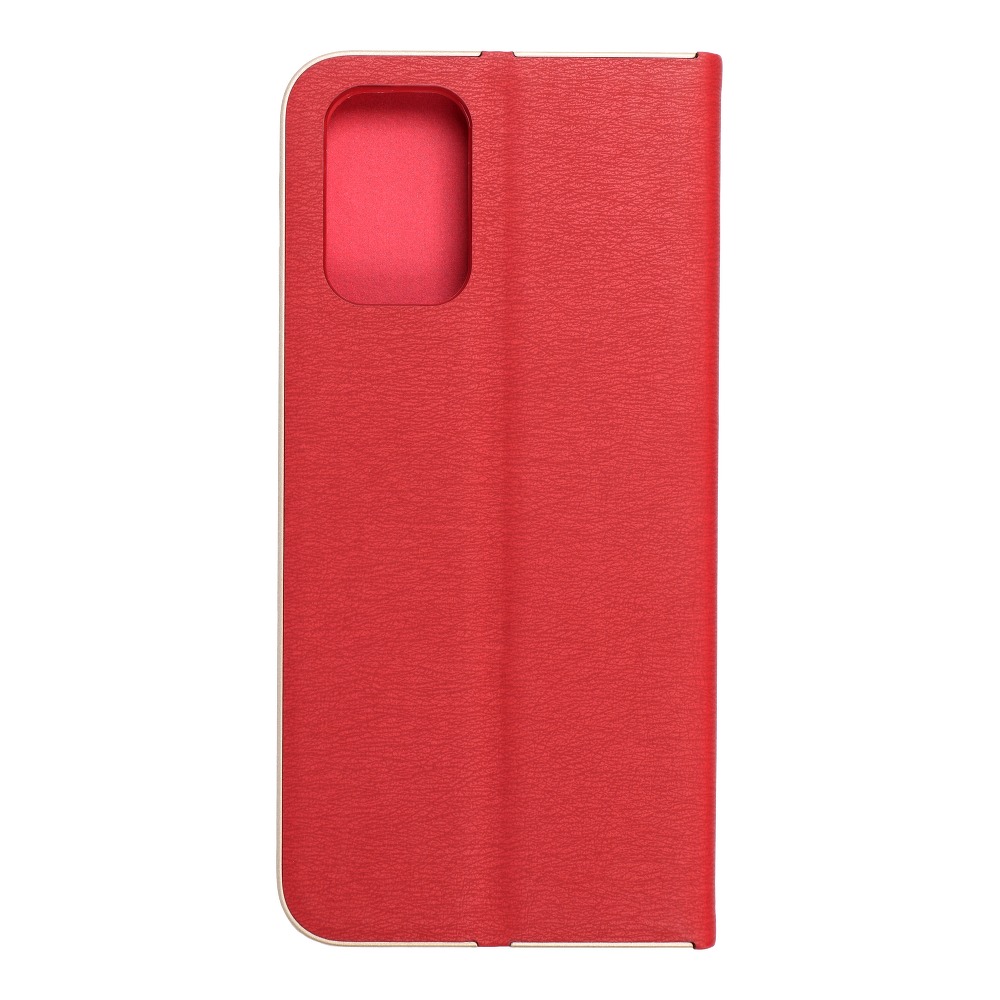 Forcell Forcell LUNA Guld fodral till XIAOMI Redmi Note 10 / 10S Röd