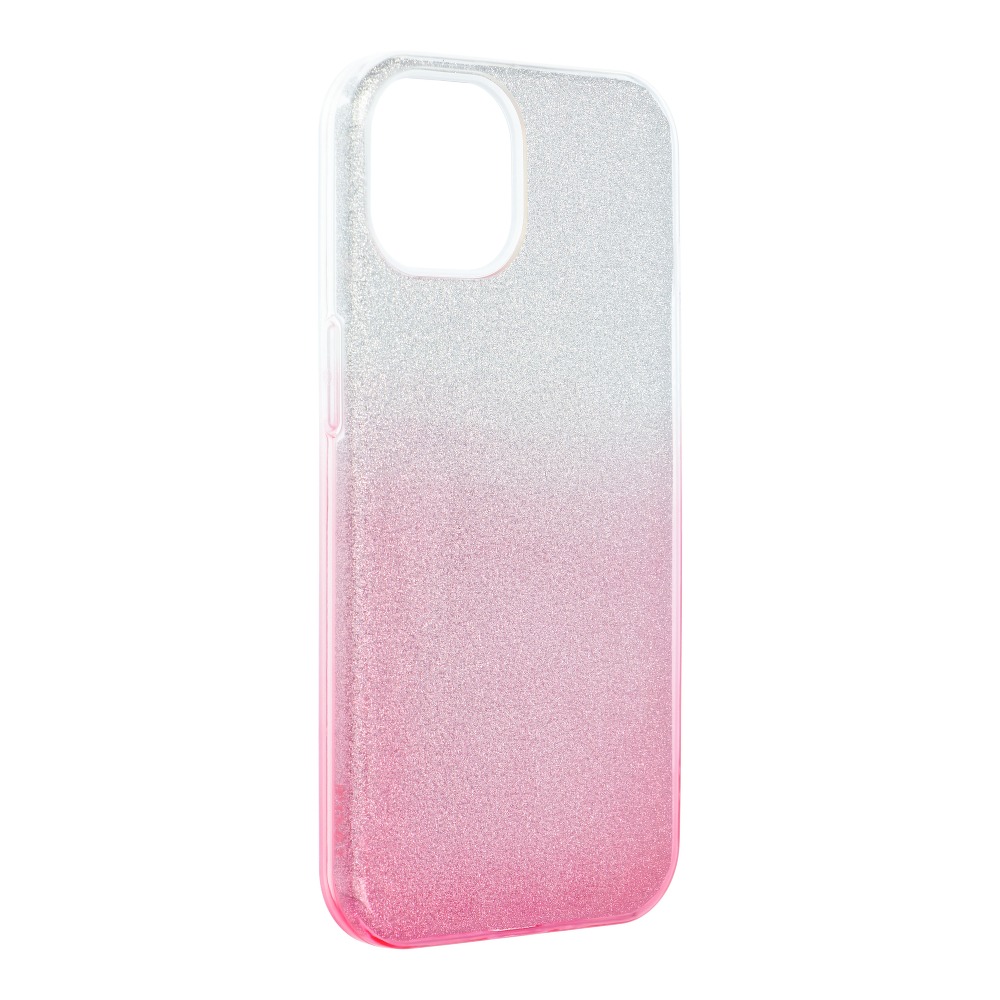 Forcell Forcell SHINING skal till iPhone 13 clear/Rosa