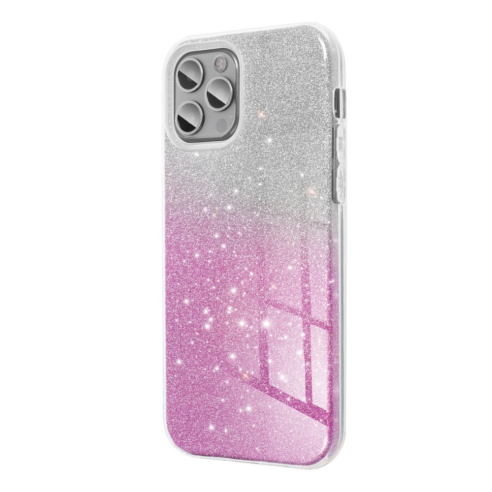 Forcell Forcell SHINING skal till iPhone 13 clear/Rosa