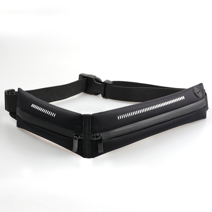 A-One Brand Tvådelad universal midjeväska för optimal förvaring - Svart