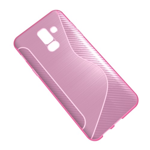 OEM Flexicase Mobilskal till Samsung Galaxy A6 Plus (2018) - Rosa