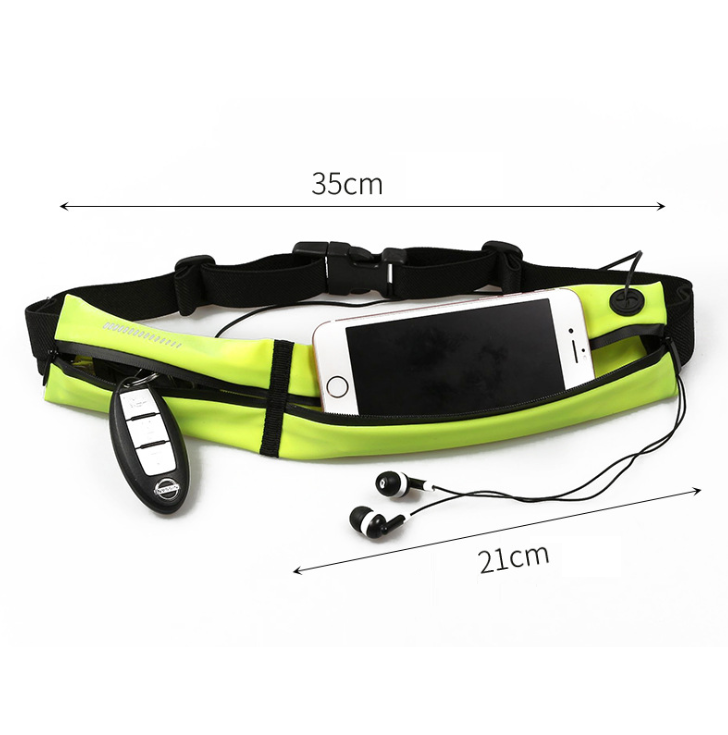 A-One Brand Tvådelad universal midjeväska för optimal förvaring - Svart