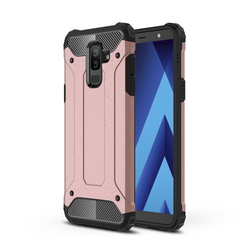 OEM Hybrid Armor Mobilskal till Samsung Galaxy A6 Plus (2018) - Rose Gold