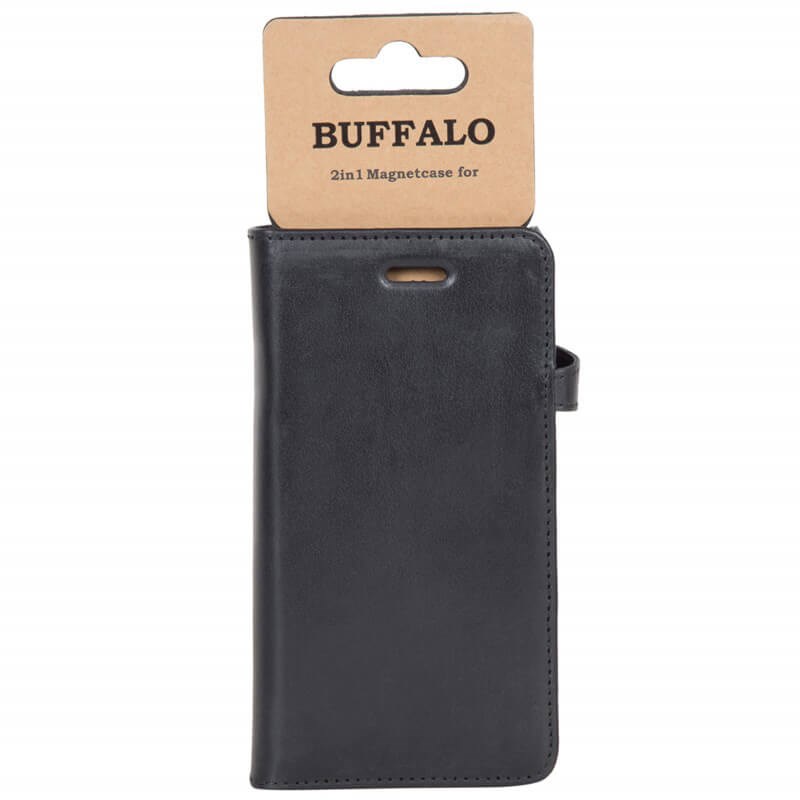 BUFFALO BUFFALO äkta läder Plånboksfodral Samsung Galaxy S9 - Svart