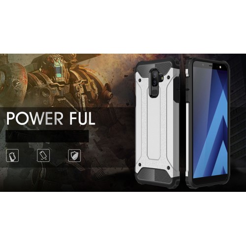 OEM Hybrid Armor Mobilskal till Samsung Galaxy A6 Plus (2018) - Svart