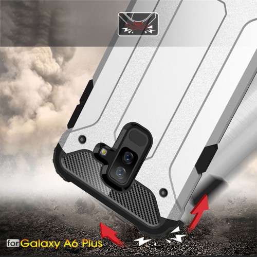 OEM Hybrid Armor Mobilskal till Samsung Galaxy A6 Plus (2018) - Svart