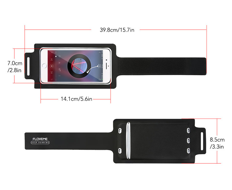 Floveme Floveme 5.5'' Sports Handband - Svart