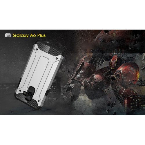 OEM Hybrid Armor Mobilskal till Samsung Galaxy A6 Plus (2018) - Svart