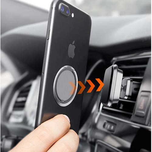 A-One Brand Metal Ringhållare till Mobiltelefon - Svart