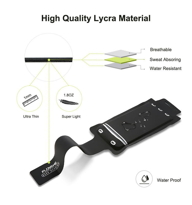 Floveme Floveme 5.5'' Sports Handband - Svart