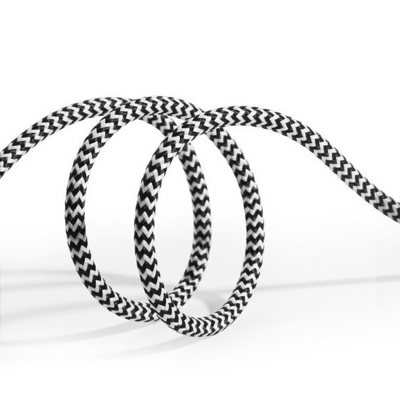 SiGN SiGN Skin USB-C till USB-A kabel 2.1A 3m - Svart/Vit