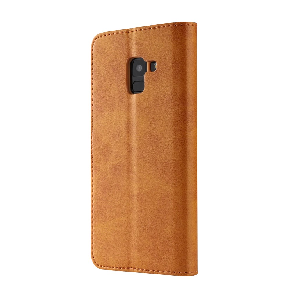 LC.imeeke LC.IMEEKE Plånboksfodral för Samsung Galaxy A8 2018 - Brun