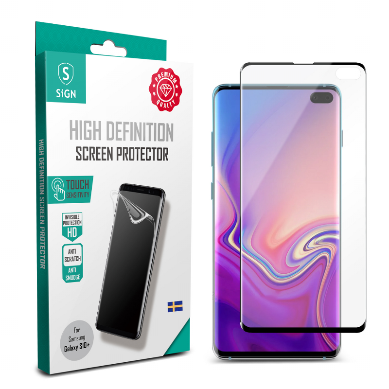 SiGN SiGN 3D Curved Skärmskydd för Samsung Galaxy S10 Plus