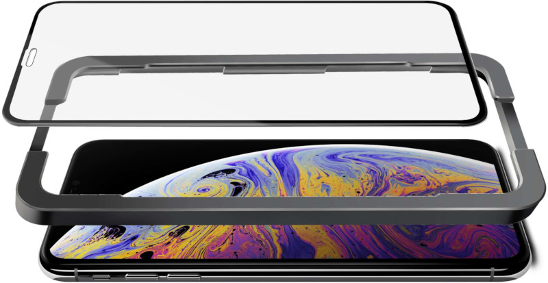 SiGN SiGN Heltäckande Härdat Glas Skärmskydd för iPhone 11 Pro-X-XS + Monteringsram