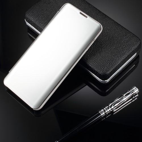 OEM Window Mirror Fodral till Samsung Galaxy S10 - Silver